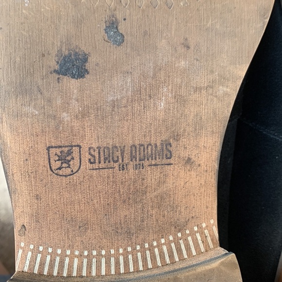 Stacy Adam COLFAX Mac Toe Penny Slip On Black Suede Men’s Dress Shoe size 10 - Picture 14 of 14